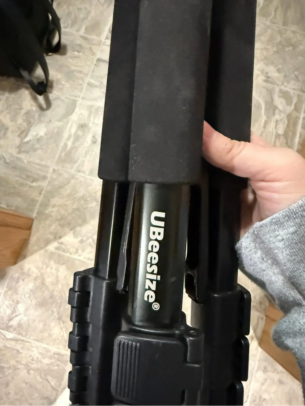 Black Travel Camera Tripod with Quick-Adjust Head